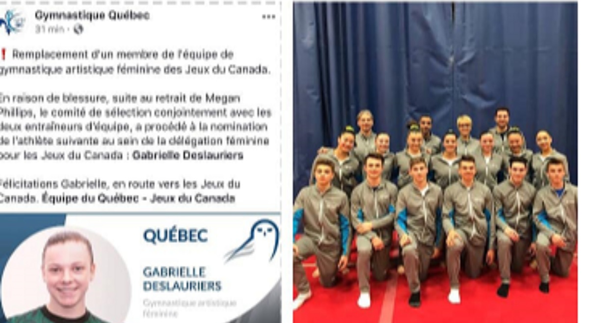 Gabrielle Deslauriers S4 participera aux Jeux du Canada