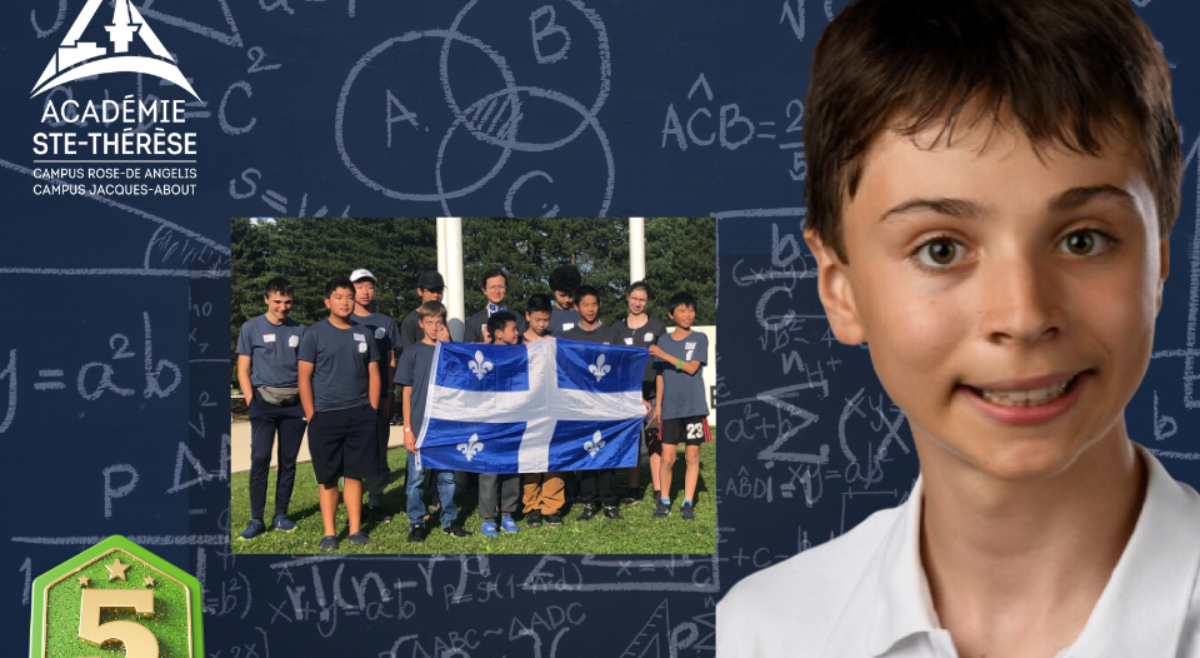 Francis Audet -  Représente le Québec au 38e championnat de mathématiques et jeux logiques à Paris